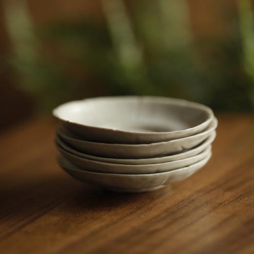 布纹杯托 哑光草木灰 单个草木灰釉 商品图2