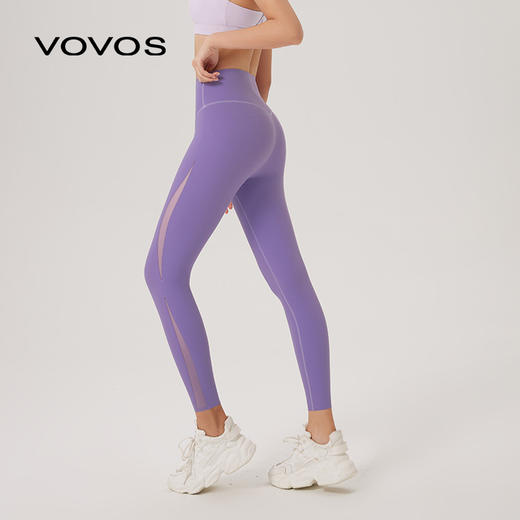 VOVOS网纱拼接瑜伽健身长裤VCK8048 商品图1