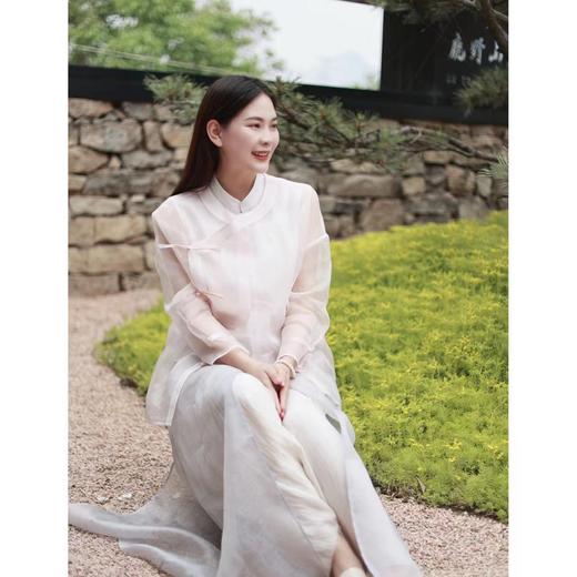 【抖音专属】中式小衫（23710222-粉米） 商品图2