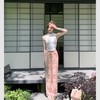 BeQueenStory【国风凉凉裤】新中式提花盘扣阔腿休闲裤2023夏新款 商品缩略图4