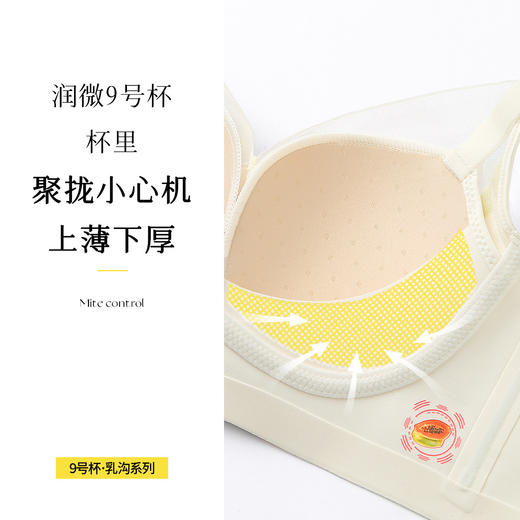 A2-【【70AB-90AB】杯】【小胸聚拢】轻奢丝滑缎面裸感无痕收副乳调整型内衣女无钢圈文胸  罗琦如玉/轻纱似玉 【小胸-蕾丝】 商品图2