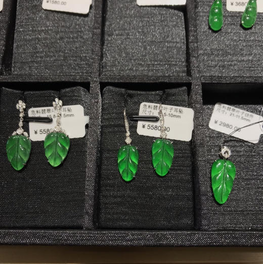 危料树叶耳钩 商品图3