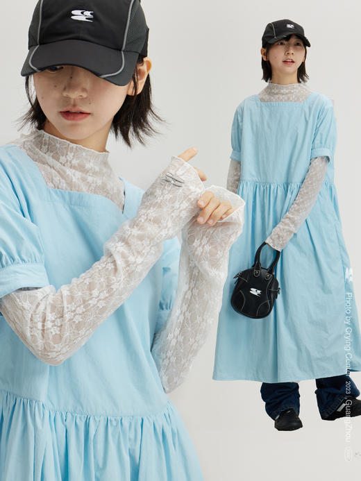 .CryingCenter 日系辣妹混搭透视蕾丝网纱打底长袖tee 哭喊中心 商品图2