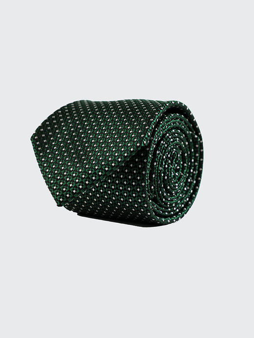 callisto绿色全桑蚕丝领带 FRCTE056C 商品图1