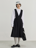 cryingcenter 学院复古背带黑色利落百褶西装裙 商品缩略图1