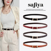 Safiya/索菲娅2023新款二层牛皮细腰带装饰连衣裙百搭针扣皮带女裤腰带SF505014Y 商品缩略图1