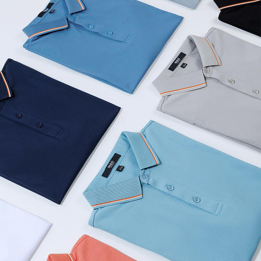MD名盾男士短袖Polo衫修身夏季新品轻薄休闲商务翻领t恤保罗衫 商品图5