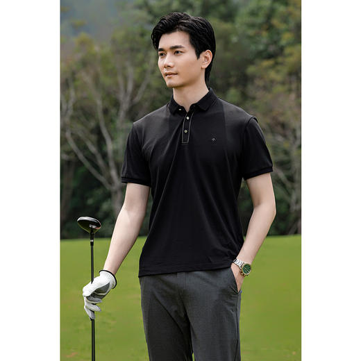 【断码清仓】HX 夏季翻领短袖T恤Y102320183101POLO杉 商品图0