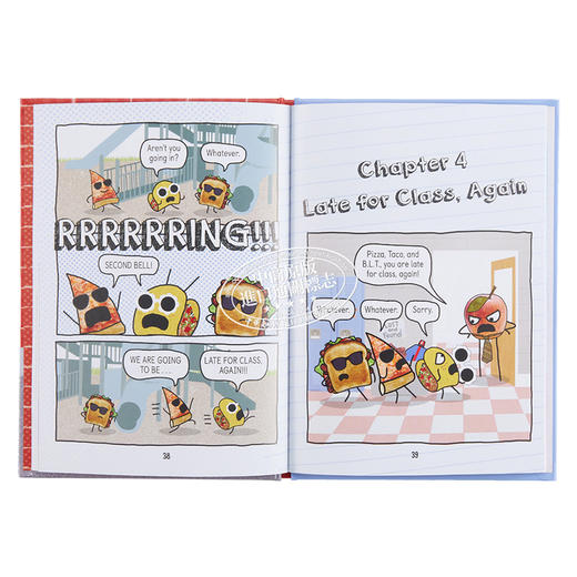 【中商原版】Pizza and Taco Too Cool for School 桥梁漫画 披萨饼与玉米片4 图画图像小说 儿童初级章节书 英文原版小初文学 商品图7