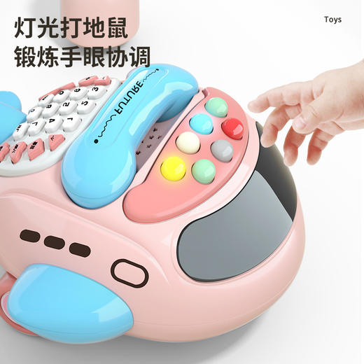 电话故事机儿童多功能双语飞机投影宝宝手机益智力宝宝玩具1-3岁 商品图2