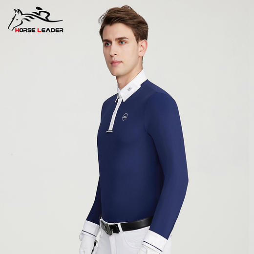 horseleader春夏薄款男士马术长袖T恤-13801 商品图2