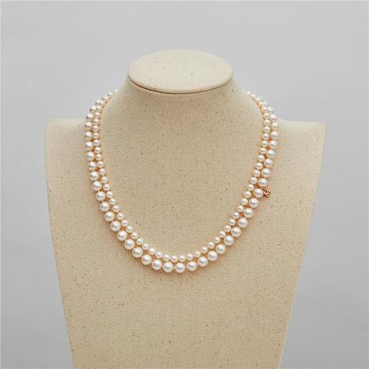 Pearl moments DUBLE 爱 大小双层珍珠项链 商品图12