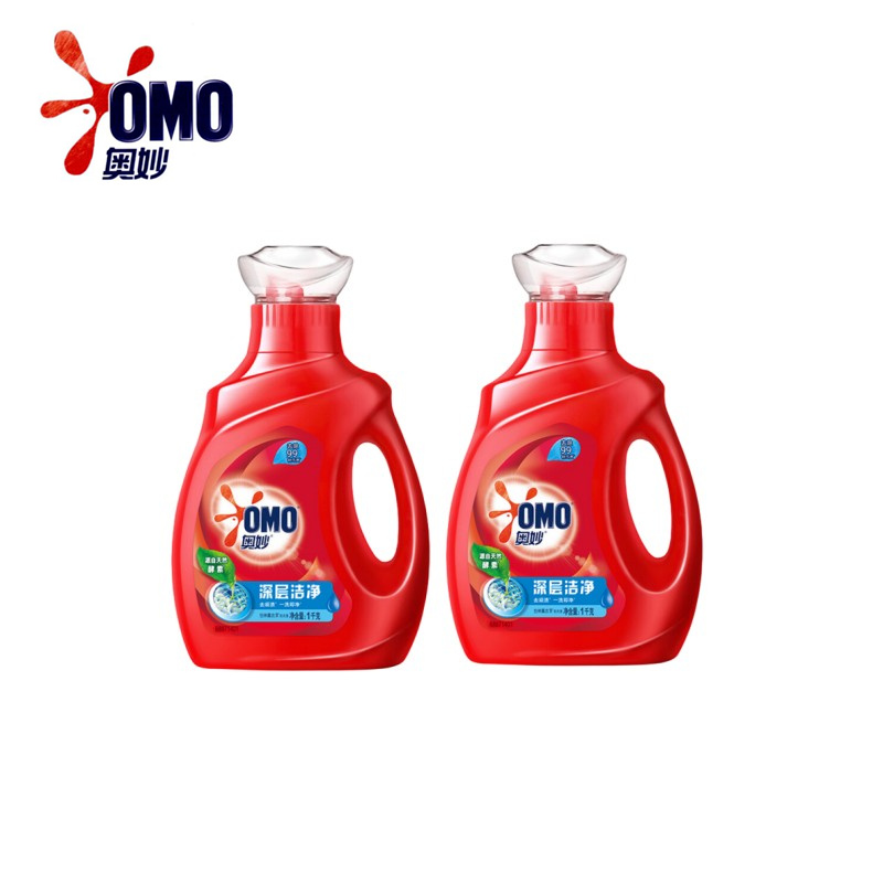 【自营】 奥妙 深层洁净洗衣液 1kg*2