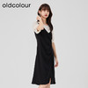 oldcolour2023夏新款法式优雅收腰显瘦拼接连衣裙假两件O23101326 商品缩略图2