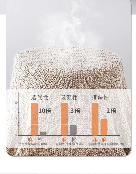 【汉麻中短筒袜】定制款天然汉麻棉  抗菌吸汗  透气防臭  纯汉麻袜子  男女同款 商品图6