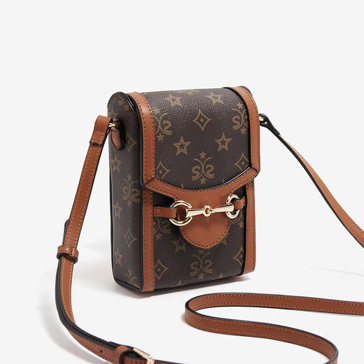 Safiya/索菲娅2023新款印花手机包百搭单肩包包女式斜挎包女包SF9140035Y 商品图3