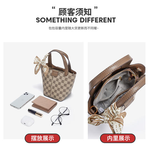 Safiya/索菲娅2023新款手提包时尚百搭水桶包单肩包女斜挎包女包SF900312Y 商品图6