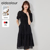 oldcolour夏季新款法式气质纯棉收腰A字显瘦连衣裙O23101307 商品缩略图0