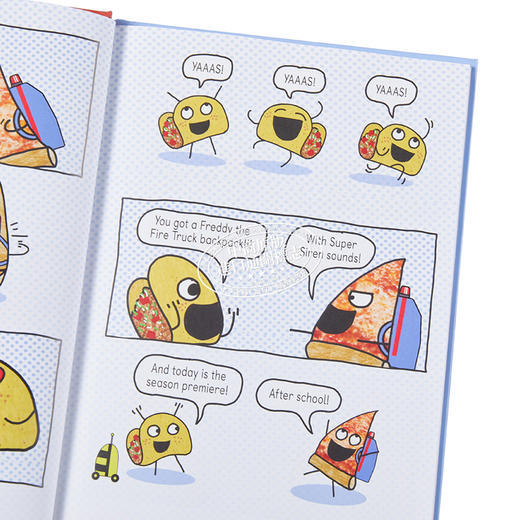 【中商原版】Pizza and Taco Too Cool for School 桥梁漫画 披萨饼与玉米片4 图画图像小说 儿童初级章节书 英文原版小初文学 商品图3