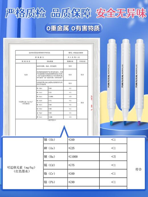 严选 | 免按压式丙烯马克笔 小学生美术专用无毒可水洗水性绘画本软头笔芯画笔炳漆12色升级盒装 商品图6