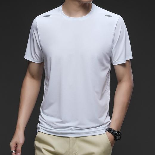 跃牌【跃LEAP-ACTIVE】系列运动圆领宽松短袖上衣男 休闲透气排汗篮球训练服 跑步速干衣短袖R427 商品图1