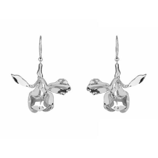 鸢尾耳钩 金银两色 预售10天 商品图0