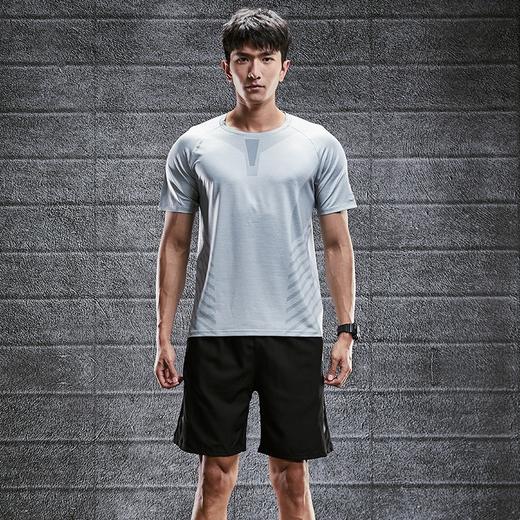 跃牌【跃LEAP-ACTIVE】系列速干冰丝薄款运动短袖t恤男 亚马逊宽松弹力圆领透气跑步训练上衣R436 商品图1