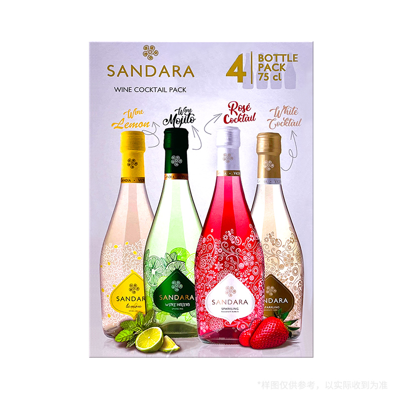 桑达拉起泡葡萄配制酒组合750毫升x4瓶 SANDARA