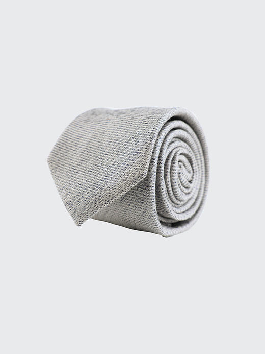 callisto灰色亚麻混纺领带 FNCTE015GY 商品图1