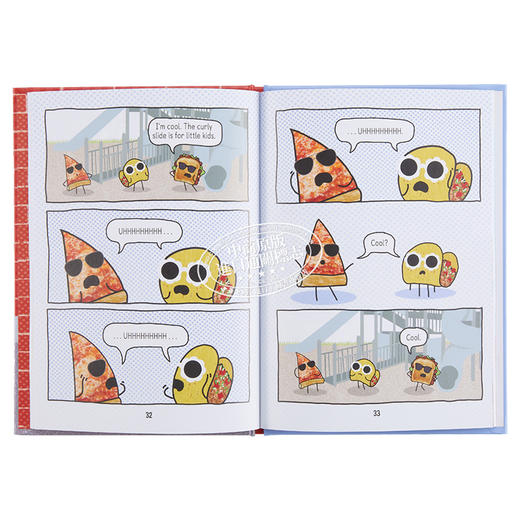 【中商原版】Pizza and Taco Too Cool for School 桥梁漫画 披萨饼与玉米片4 图画图像小说 儿童初级章节书 英文原版小初文学 商品图4