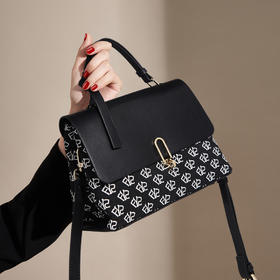 Safiya/索菲娅2023新款印花手提包大容量单肩包女士斜挎包包女包SF9140067Y