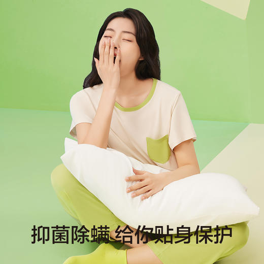 有棵树夏季莫代尔冰丝短袖女士家居服G-J1033 商品图3