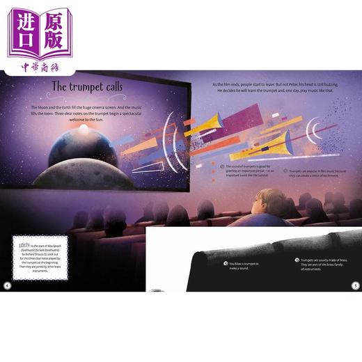 【中商原版】A Little Book of the Orchestra: The Trumpet 乐团小册子：小号 英文原版进口图书 儿童绘本音乐故事知识图书 商品图3
