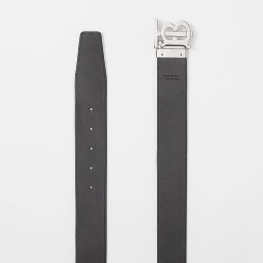 BURBERRY 巴宝莉 男士双面两用格纹拼皮革宽版 TB 腰带 格子 8052776 A7468 商品图3