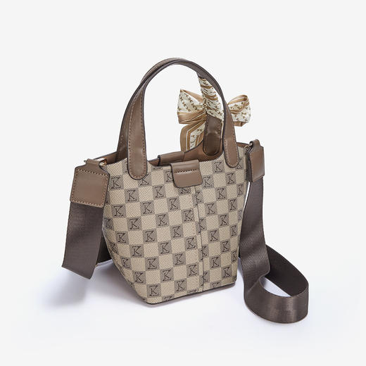 Safiya/索菲娅2023新款手提包时尚百搭水桶包单肩包女斜挎包女包SF900312Y 商品图8