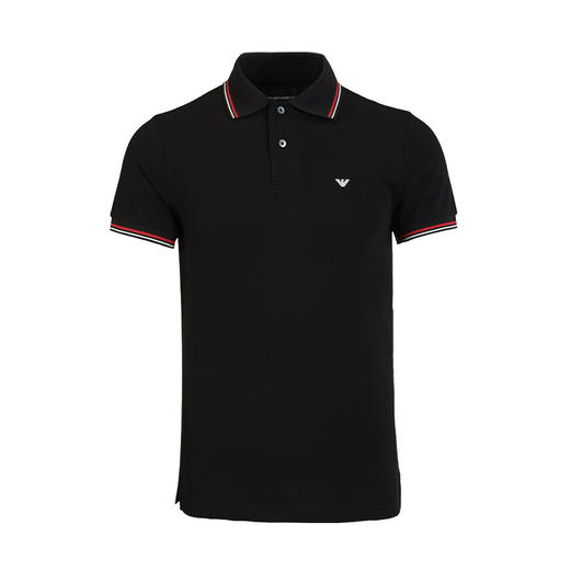 【特惠秒】阿玛尼（ARMANI）男装立领彩色饰边商务休闲运动男士短袖POLO衫 11185 商品图10