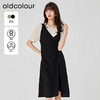 oldcolour2023夏新款法式优雅收腰显瘦拼接连衣裙假两件O23101326 商品缩略图0