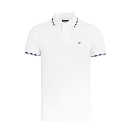 【特惠秒】阿玛尼（ARMANI）男装立领彩色饰边商务休闲运动男士短袖POLO衫 11185 商品图8