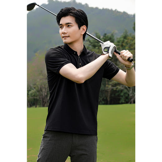 【断码清仓】HX 夏季翻领短袖T恤Y102320183101POLO杉 商品图2