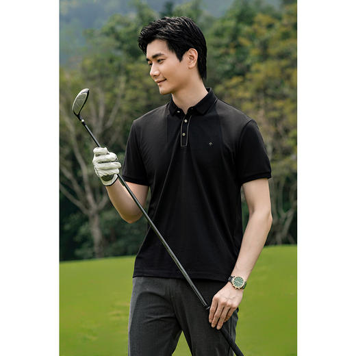 【断码清仓】HX 夏季翻领短袖T恤Y102320183101POLO杉 商品图1