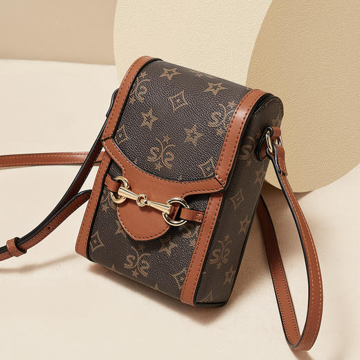 Safiya/索菲娅2023新款印花手机包百搭单肩包包女式斜挎包女包SF9140035Y 商品图1