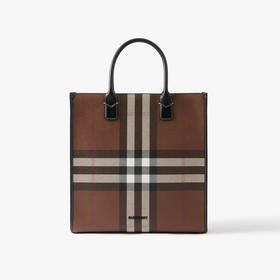 BURBERRY 巴宝莉 男士轻便竖版 Denny 托特包 格子 8064445 A8900