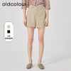 oldcolour2023夏季新款休闲简约高腰直筒宽松百搭短裤女O23071332 商品缩略图0