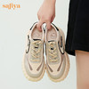 Safiya/索菲娅2023新品新潮撞色勾勾透气网面松糕厚底休闲鞋 SF33112402 商品缩略图6