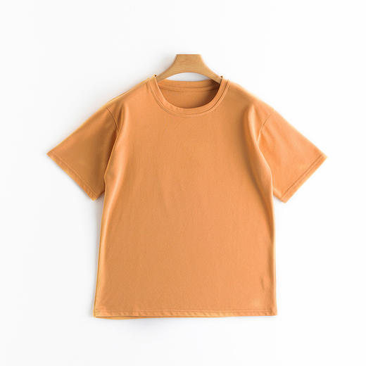 【马卡龙棉T恤】纯色女装春夏外穿宽松打底上衣圆领内搭套头短袖 商品图8