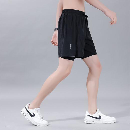 跃牌【跃LEAP-ACTIVE】系列速干侧口袋假两件美式篮球裤男 透气不过膝跑步训练三分运动短裤267（直播仓） 商品图3