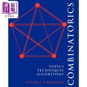 预售 【中商原版】组合学 主题 技术 算法 Combinatorics Topics  Techniques  Algorithms 英文原版 Peter J Cameron