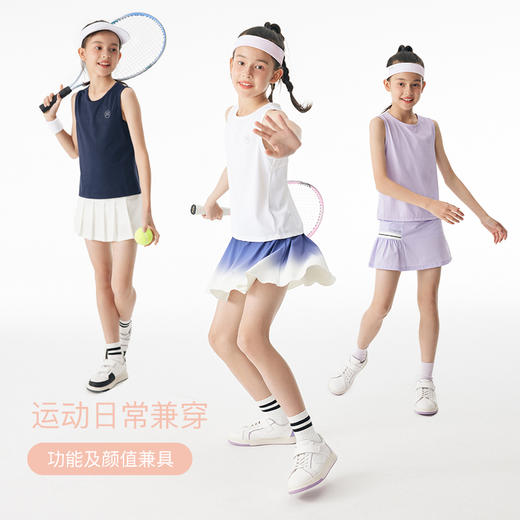 onmygame女童运动背心夏装儿童运动衫无袖网球吊带上衣可外穿 商品图4