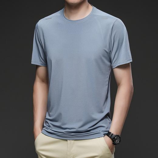 跃牌【跃LEAP-ACTIVE】系列运动圆领宽松短袖上衣男 休闲透气排汗篮球训练服 跑步速干衣短袖R427 商品图3