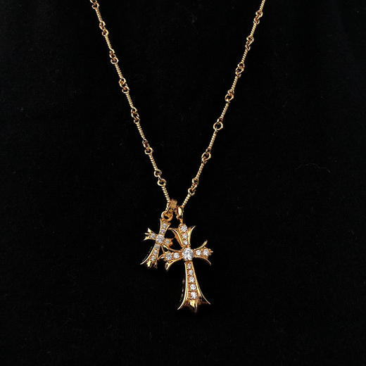 22K金十字架项链 商品图7